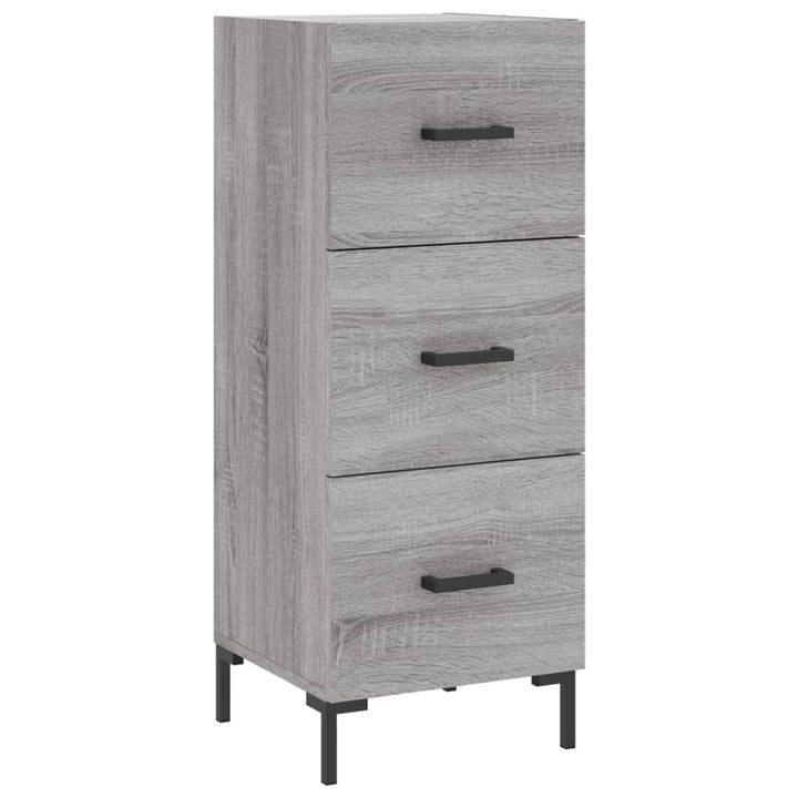 højskab 34,5x34x180 cm konstrueret træ grå sonoma-eg