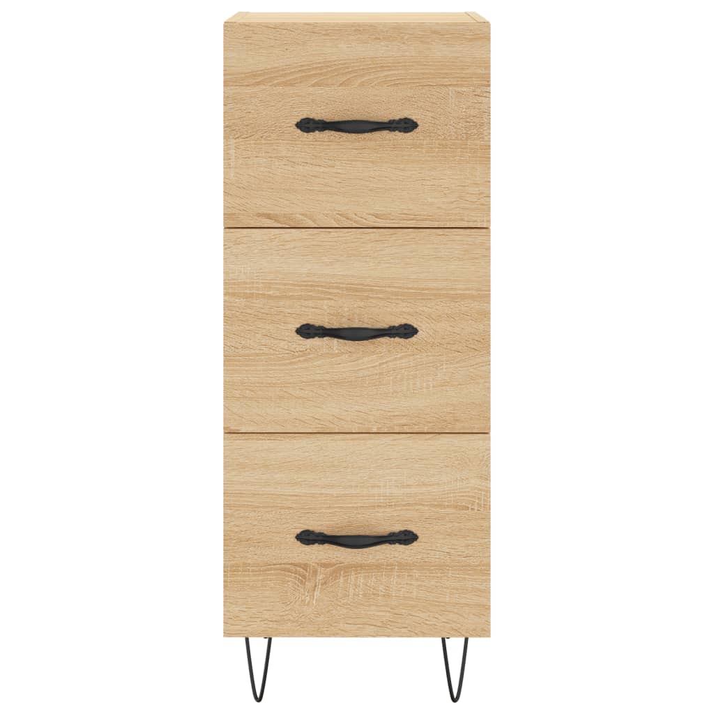 skab 34,5x34x180 cm konstrueret træ sonoma-eg