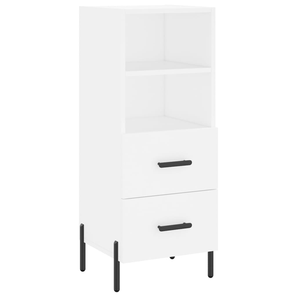 skab 34,5x34x180 cm konstrueret træ hvid