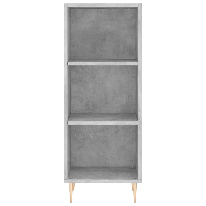 skab 34,5x34x180 cm konstrueret træ betongrå