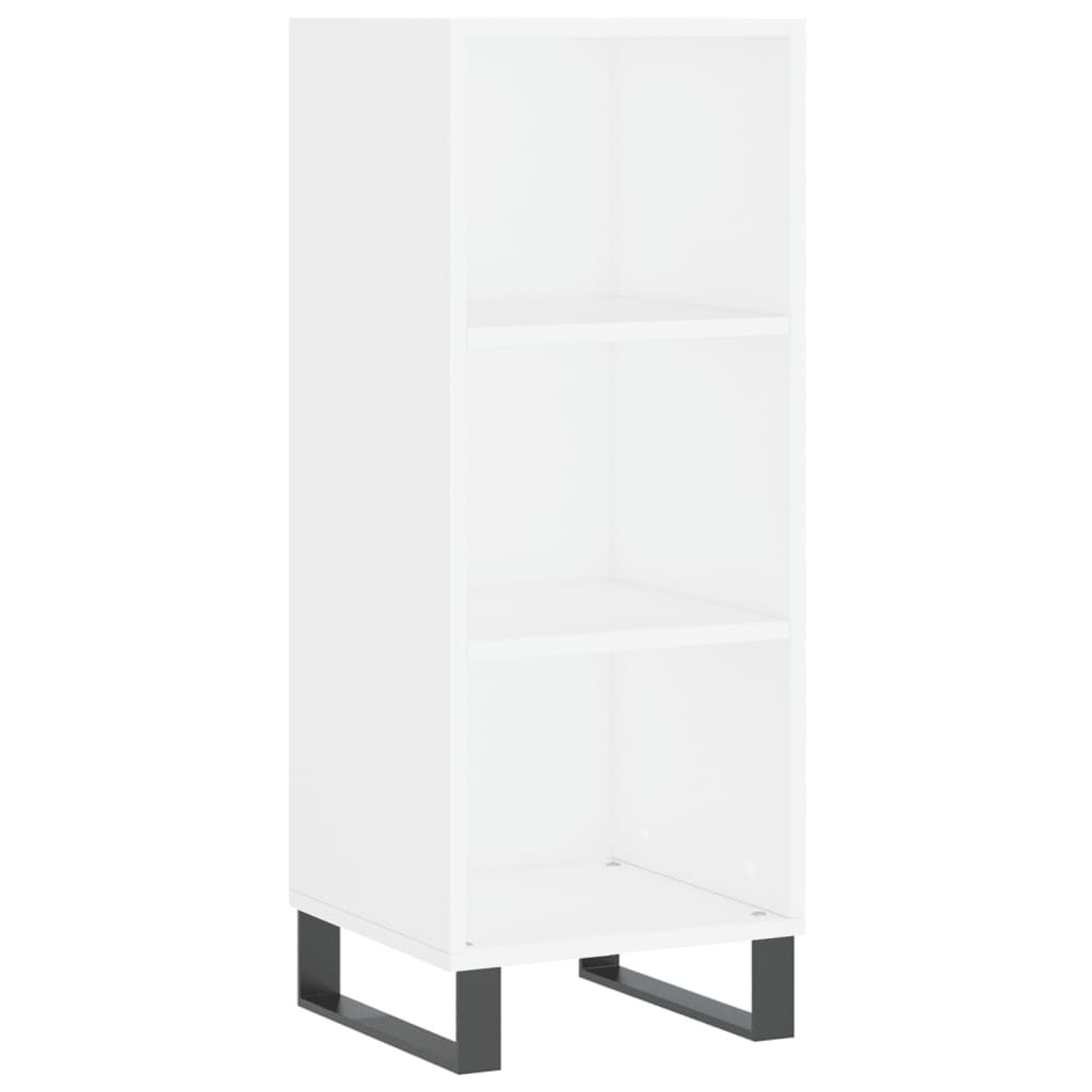 skab 34,5x34x180 cm konstrueret træ hvid