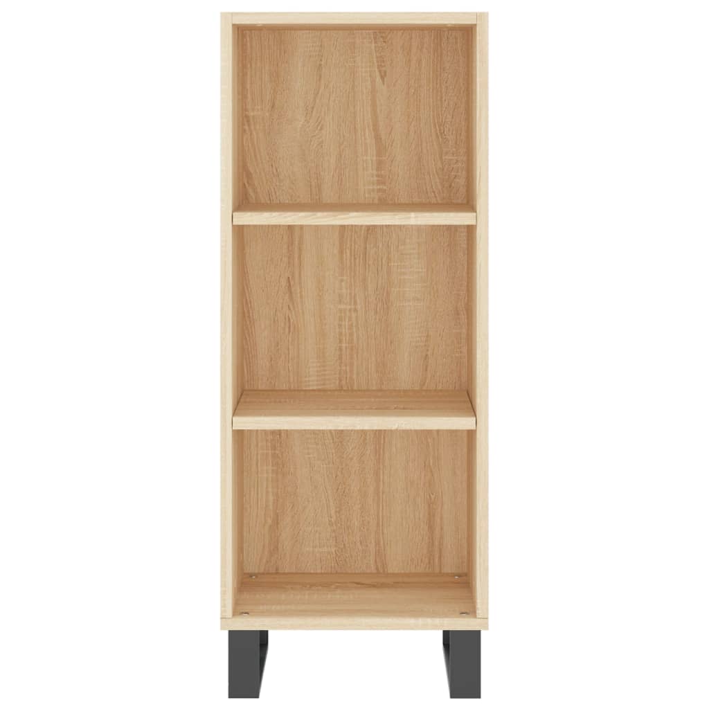 skab 34,5x34x180 cm konstrueret træ sonoma-eg
