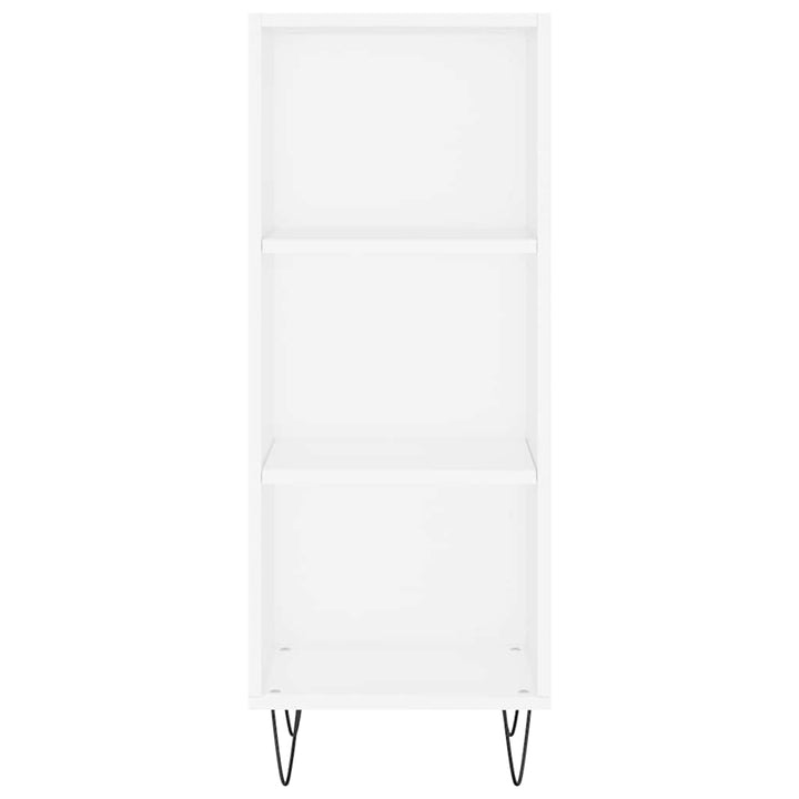 skab 34,5x34x180 cm konstrueret træ hvid
