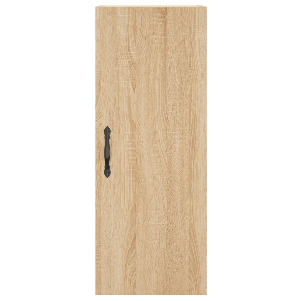 skab 34,5x34x180 cm konstrueret træ sonoma-eg