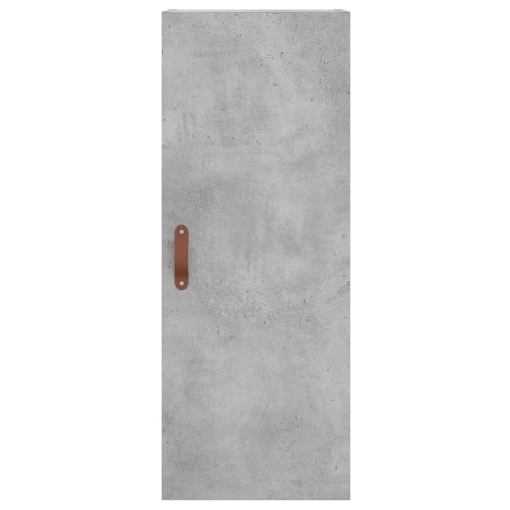 skab 34,5x34x180 cm konstrueret træ betongrå