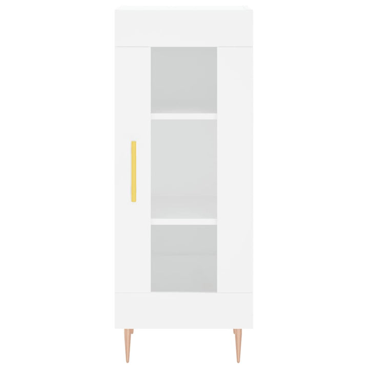 skab 34,5x34x180 cm konstrueret træ hvid
