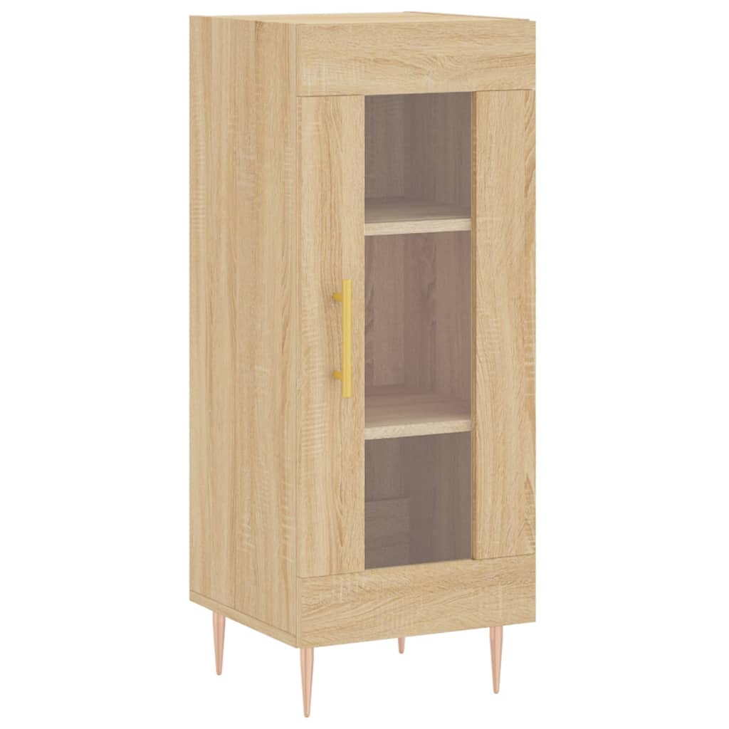 skab 34,5x34x180 cm konstrueret træ sonoma-eg