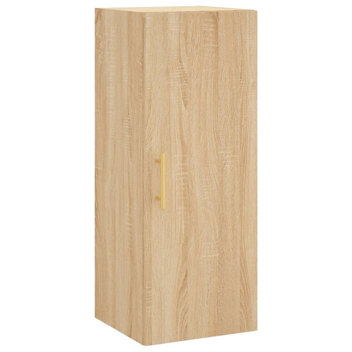 skab 34,5x34x180 cm konstrueret træ sonoma-eg