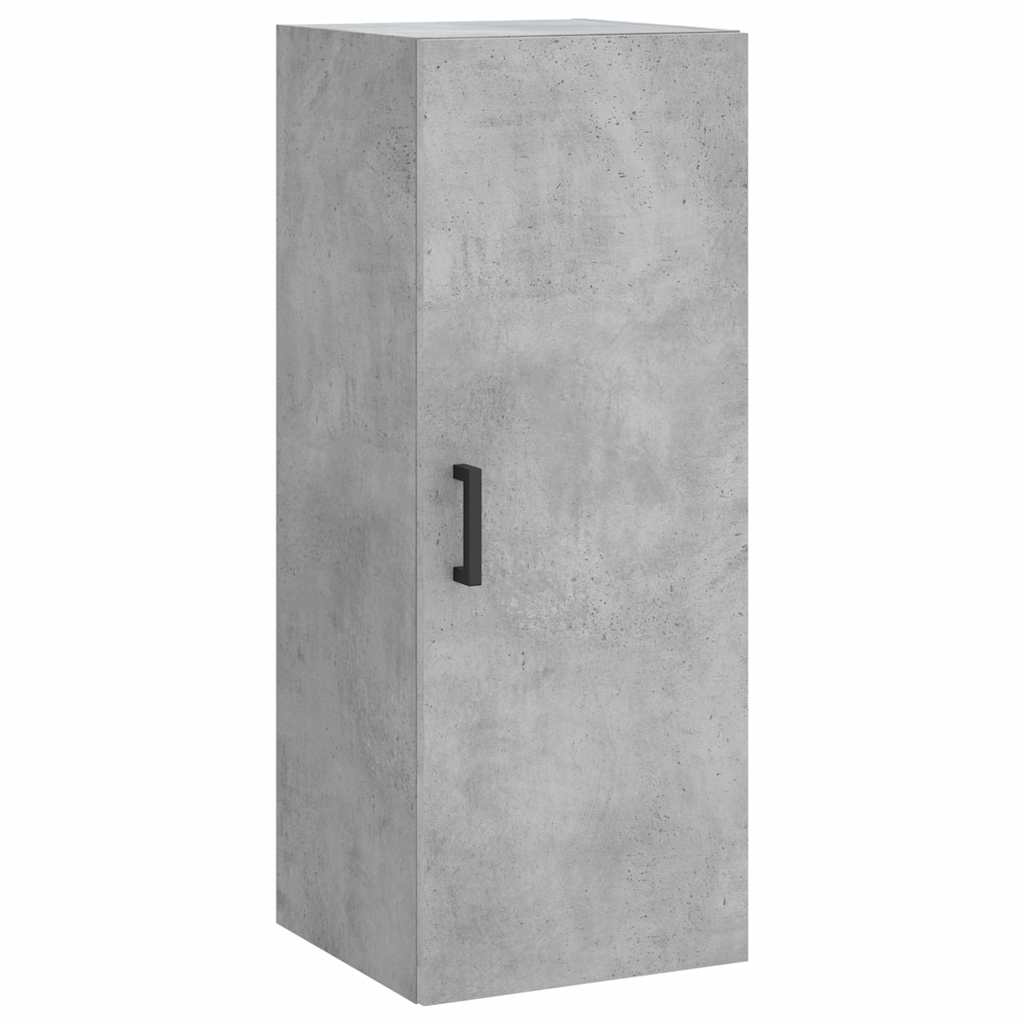 skab 34,5x34x180 cm konstrueret træ betongrå