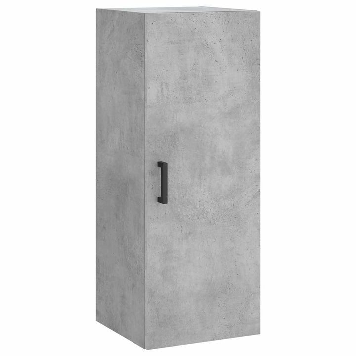 skab 34,5x34x180 cm konstrueret træ betongrå