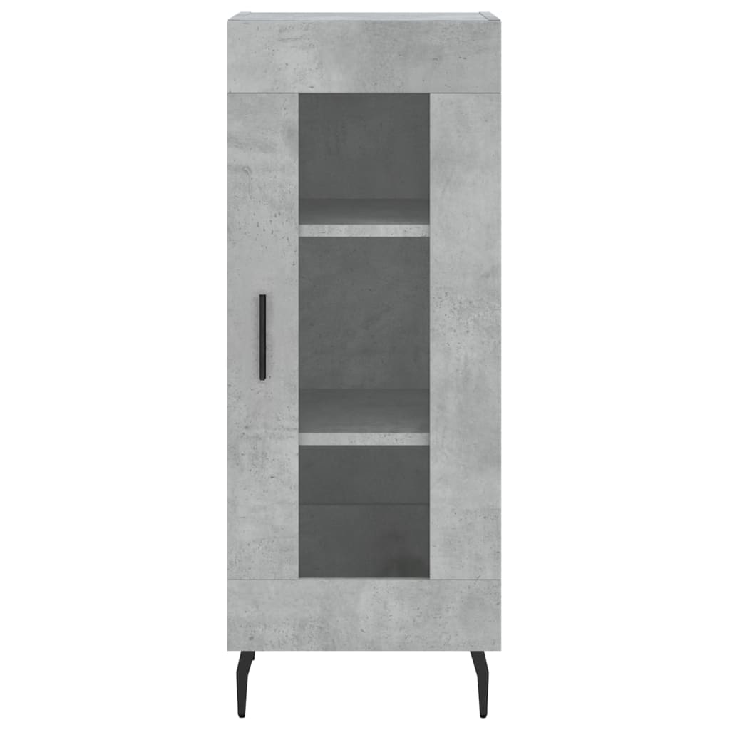 skab 34,5x34x180 cm konstrueret træ betongrå