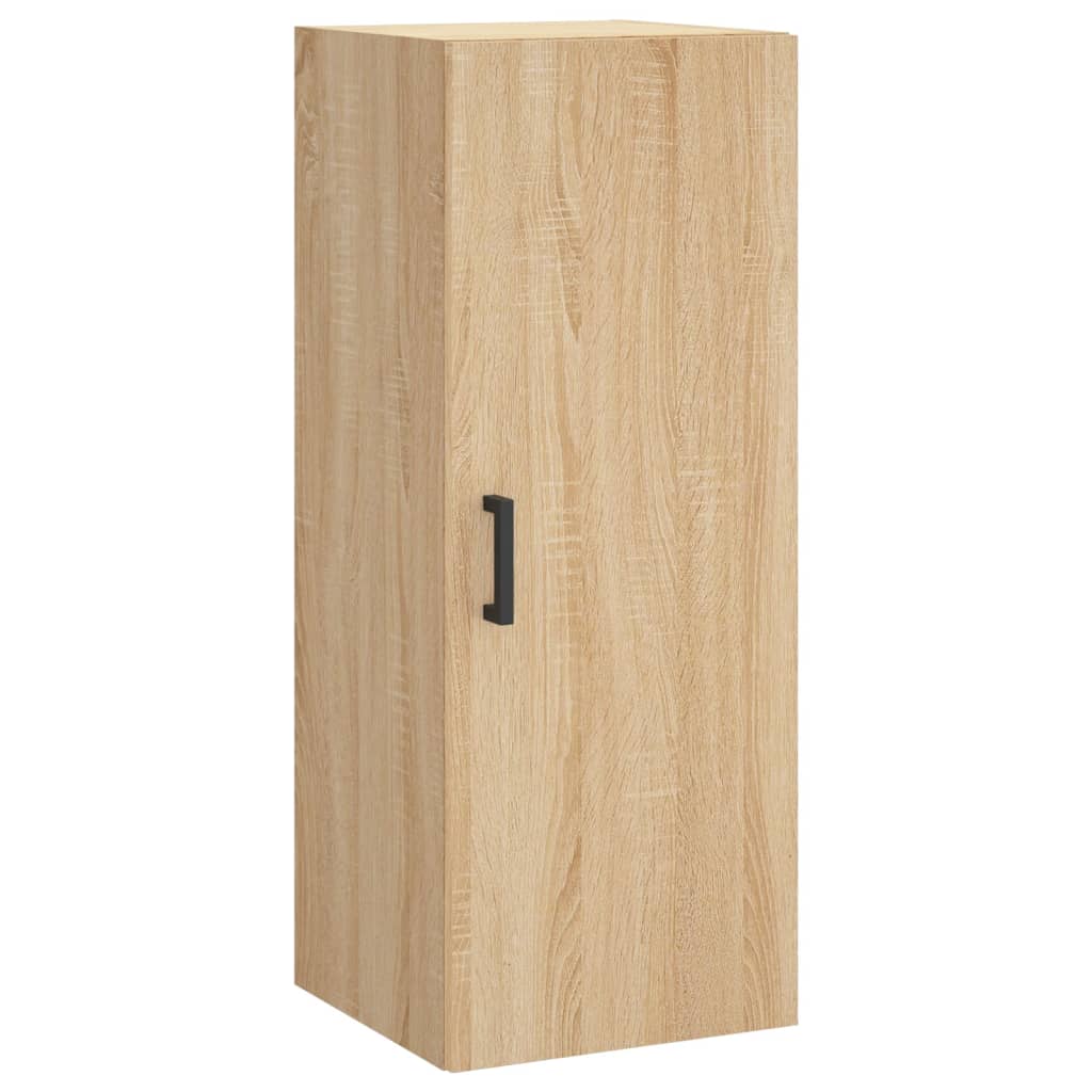 skab 34,5x34x180 cm konstrueret træ sonoma-eg