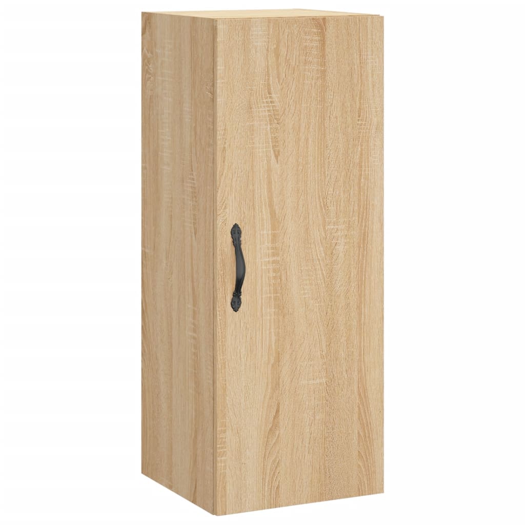 skab 34,5x34x180 cm konstrueret træ sonoma-eg