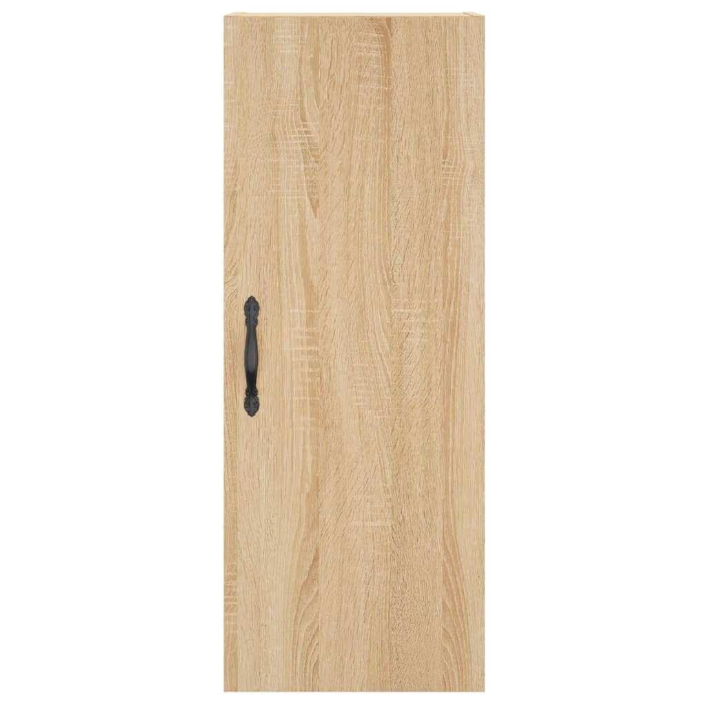skab 34,5x34x180 cm konstrueret træ sonoma-eg