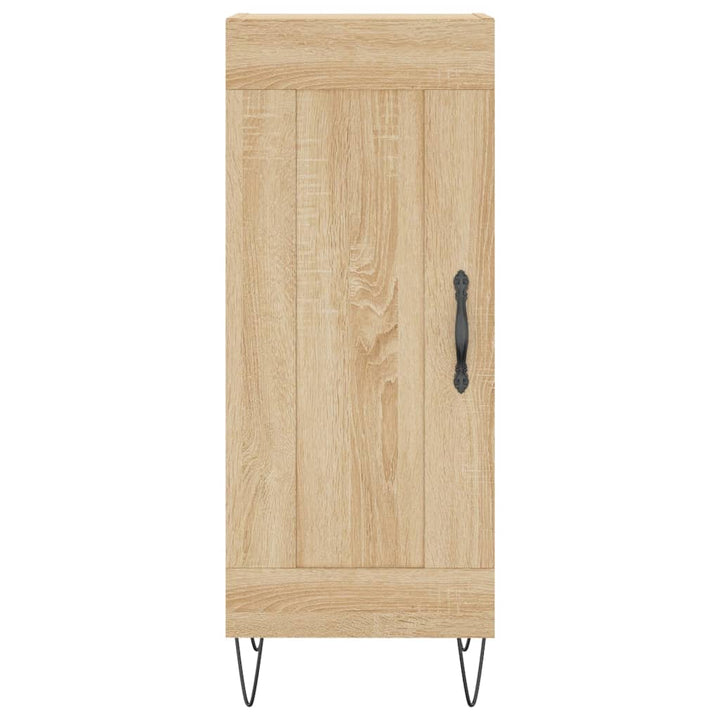 skab 34,5x34x180 cm konstrueret træ sonoma-eg