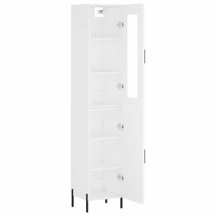skab 34,5x34x180 cm konstrueret træ hvid