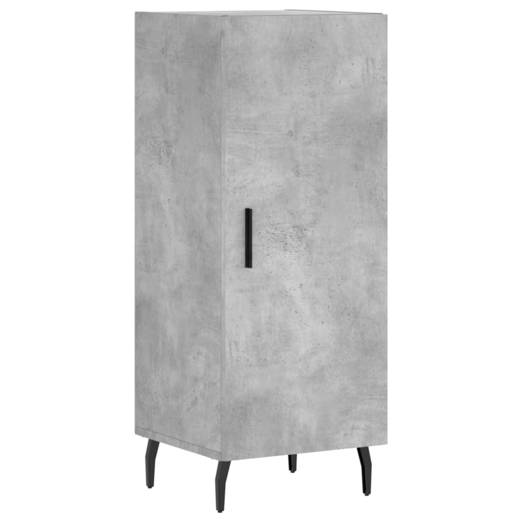 skab 34,5x34x180 cm konstrueret træ betongrå