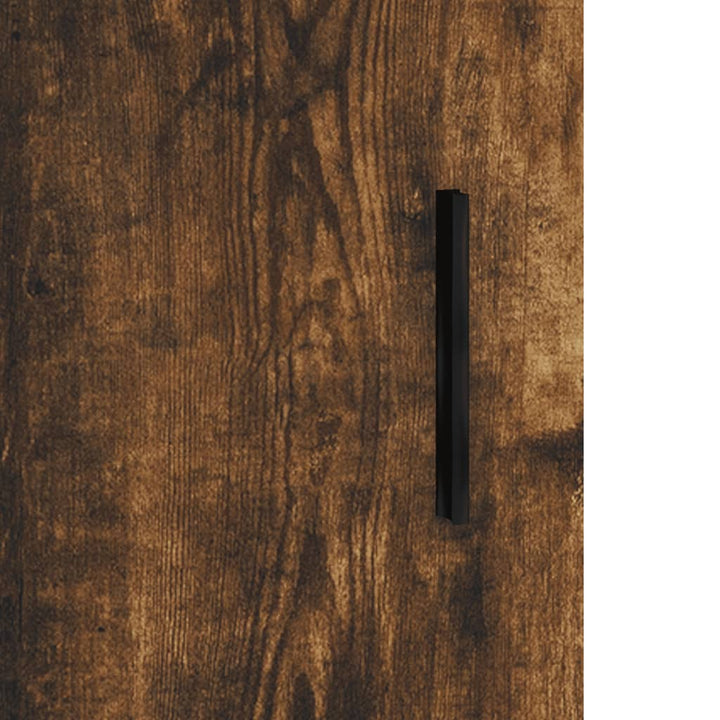 skab 34,5x34x180 cm konstrueret træ røget egetræ