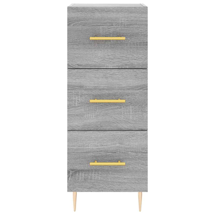 højskab 34,5x34x180 cm konstrueret træ grå sonoma-eg