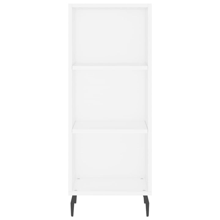 skab 34,5x34x180 cm konstrueret træ hvid