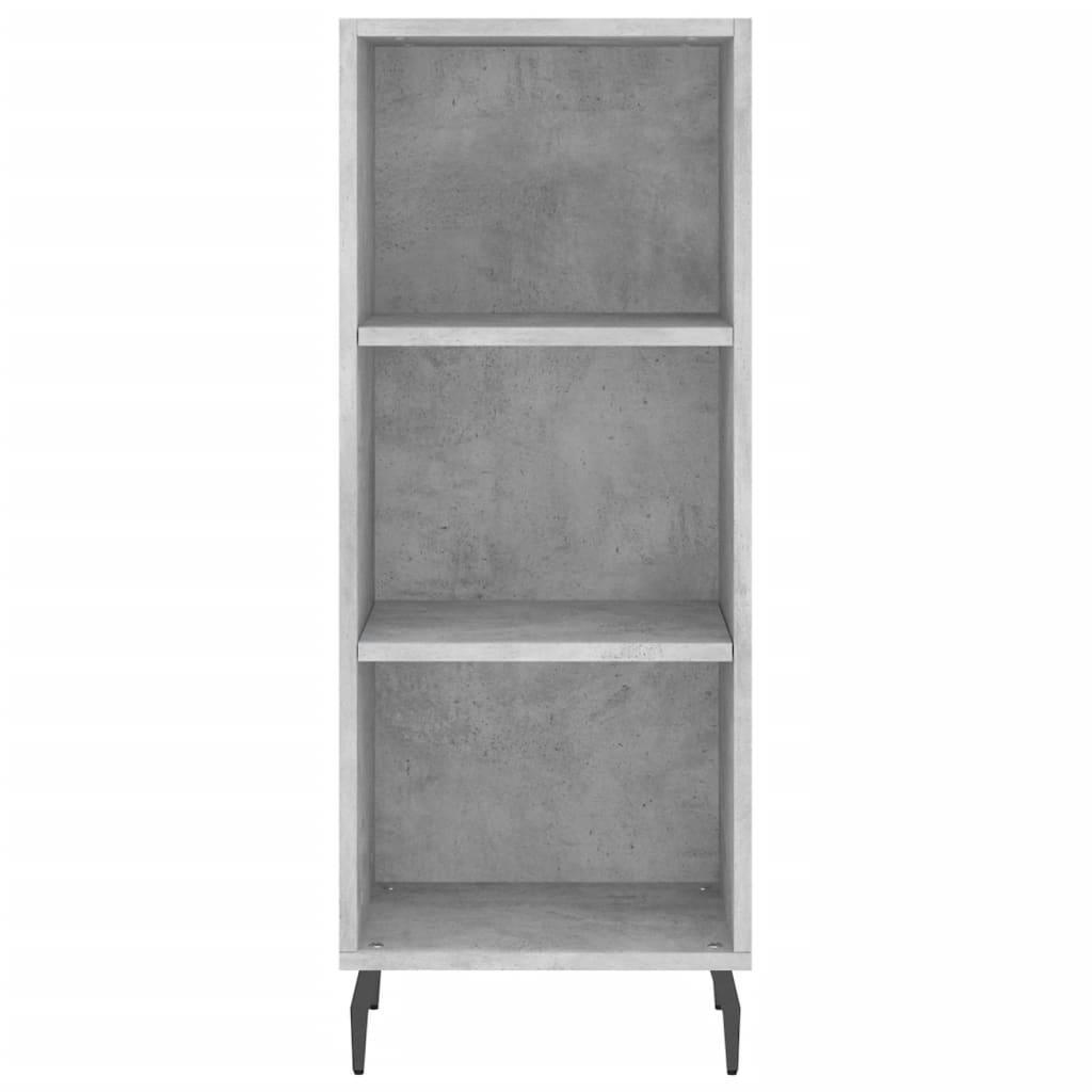 skab 34,5x34x180 cm konstrueret træ betongrå