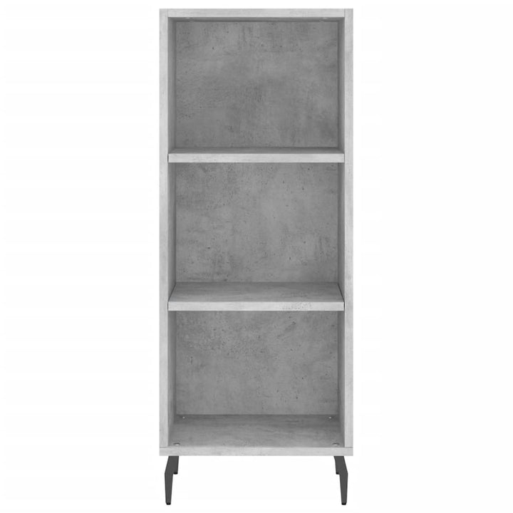 skab 34,5x34x180 cm konstrueret træ betongrå