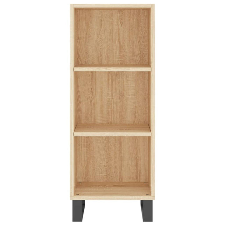 skab 34,5x34x180 cm konstrueret træ sonoma-eg