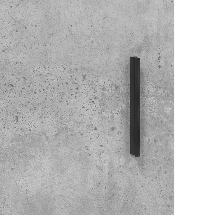 skab 34,5x34x180 cm konstrueret træ betongrå