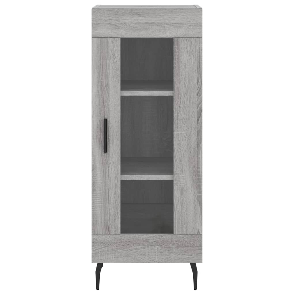 højskab 34,5x34x180 cm konstrueret træ grå sonoma-eg