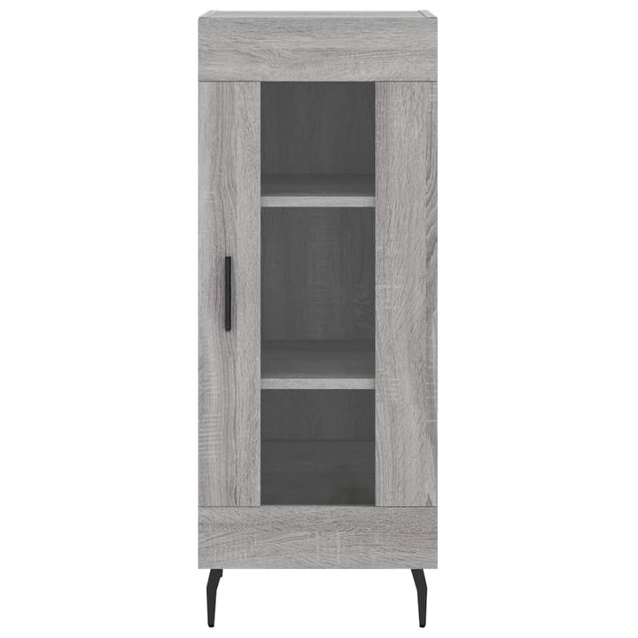 højskab 34,5x34x180 cm konstrueret træ grå sonoma-eg