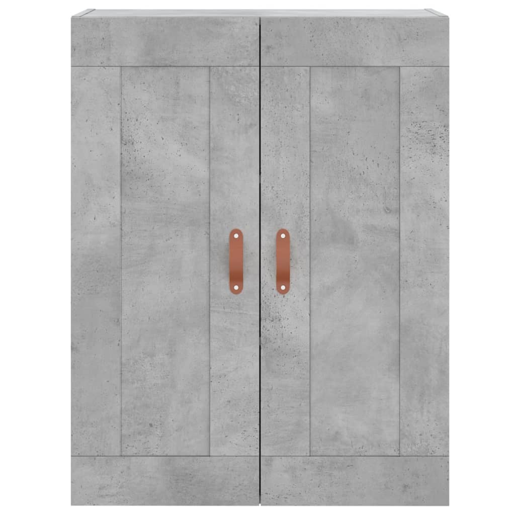 højskab 69,5x34x180 cm konstrueret træ betongrå