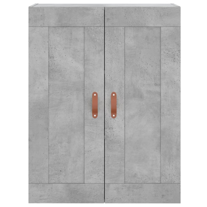 højskab 69,5x34x180 cm konstrueret træ betongrå