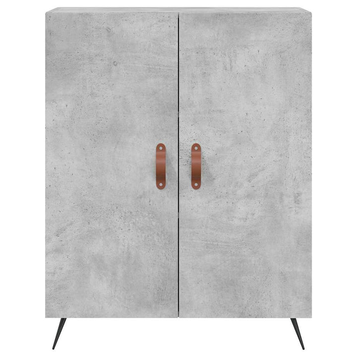 højskab 69,5x34x180 cm konstrueret træ betongrå