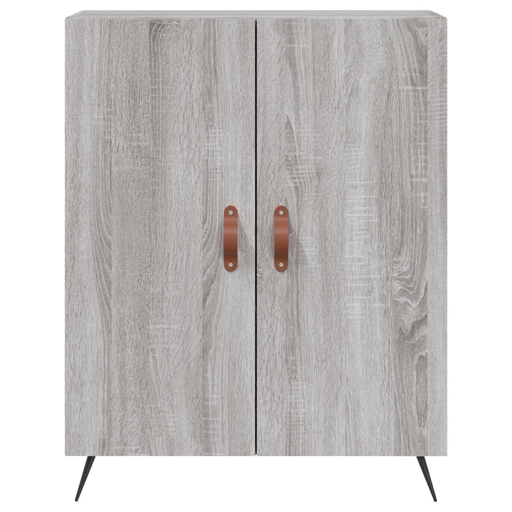 højskab 69,5x34x180 cm konstrueret træ grå sonoma-eg