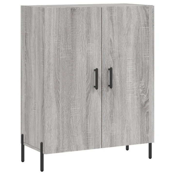 højskab 69,5x34x180 cm konstrueret træ grå sonoma-eg
