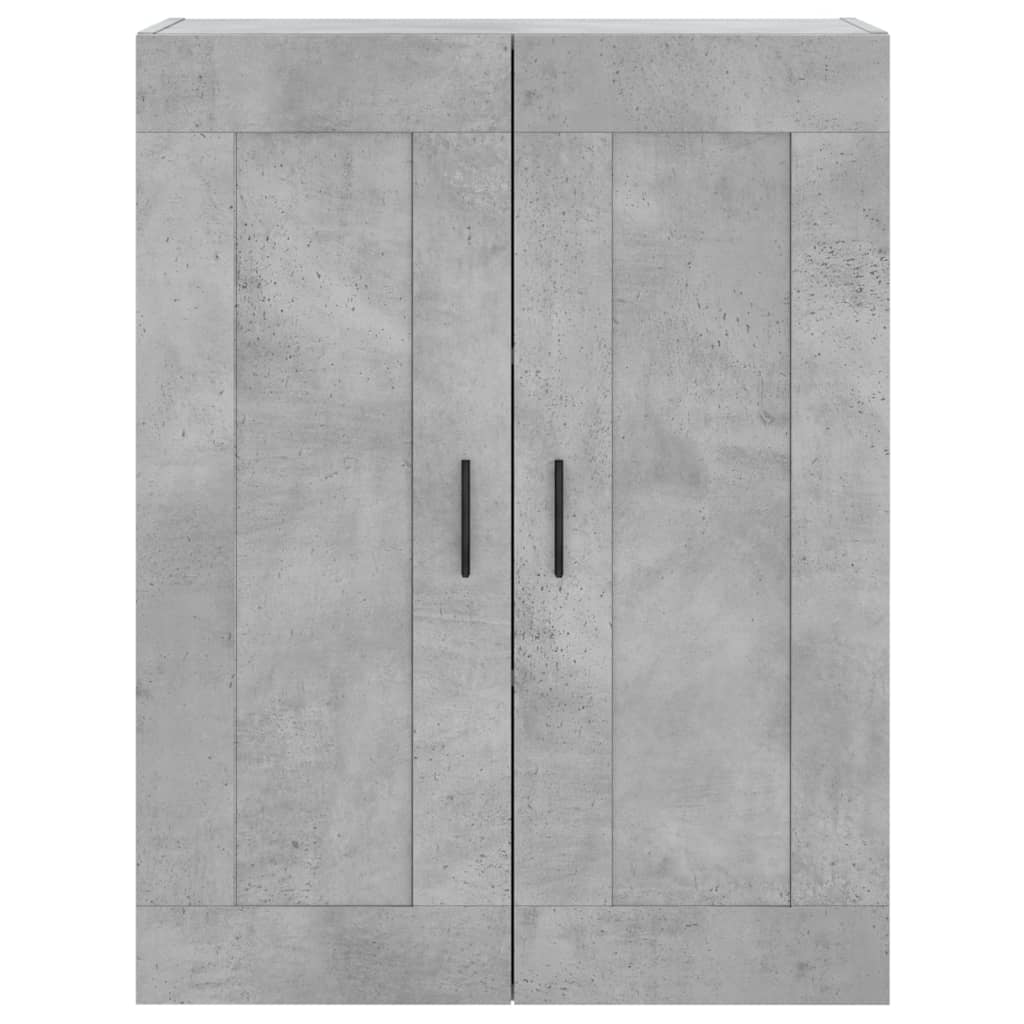 højskab 69,5x34x180 cm konstrueret træ betongrå