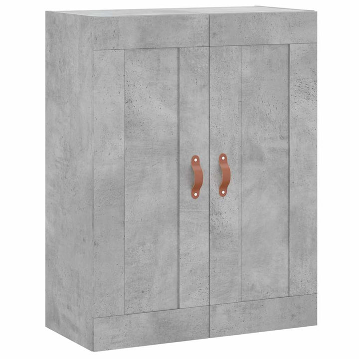 højskab 69,5x34x180 cm konstrueret træ betongrå