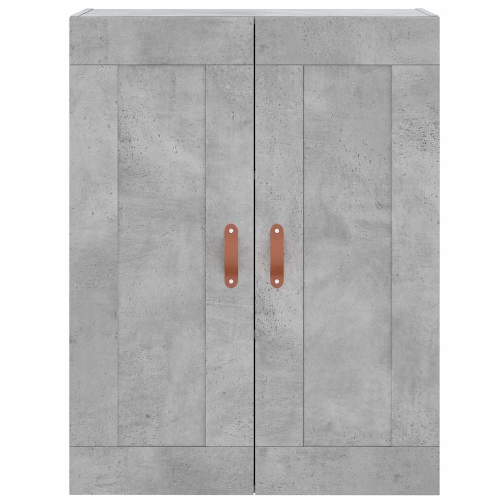 højskab 69,5x34x180 cm konstrueret træ betongrå