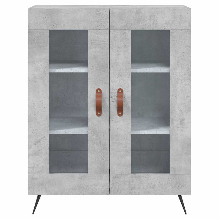 højskab 69,5x34x180 cm konstrueret træ betongrå