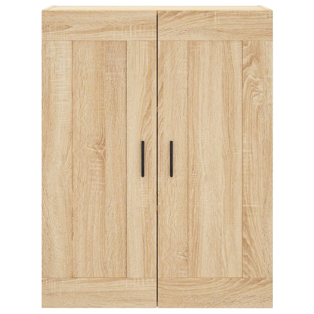 højskab 69,5x34x180 cm konstrueret træ sonoma-eg