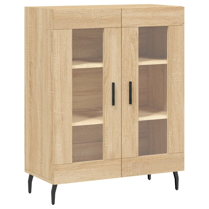 højskab 69,5x34x180 cm konstrueret træ sonoma-eg