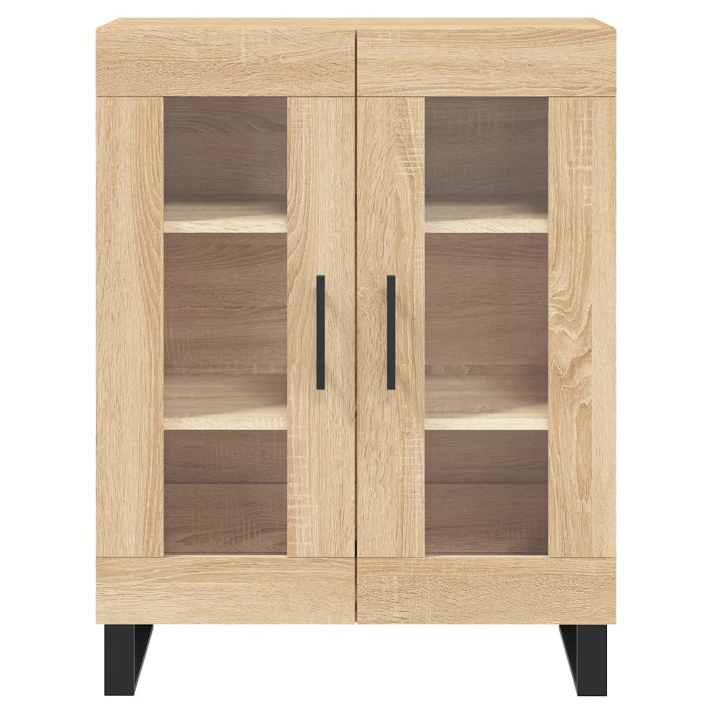 højskab 69,5x34x180 cm konstrueret træ sonoma-eg