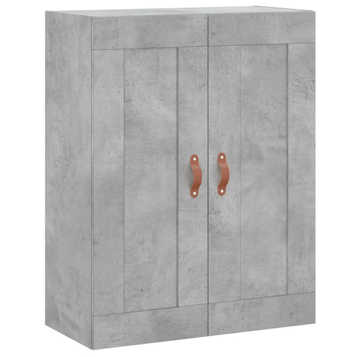 højskab 69,5x34x180 cm konstrueret træ betongrå