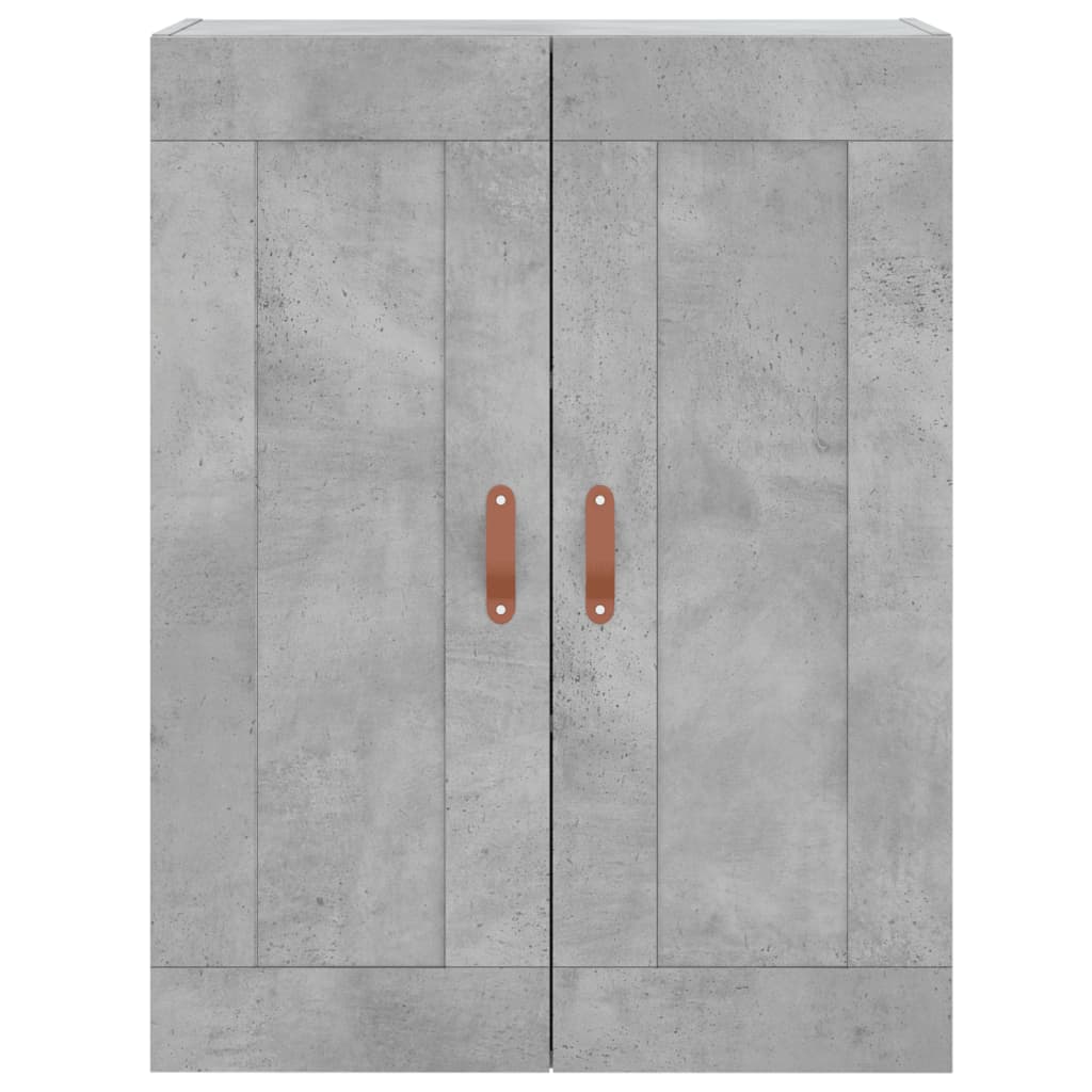 højskab 69,5x34x180 cm konstrueret træ betongrå