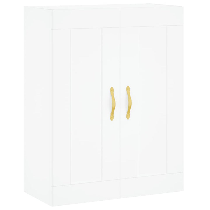 højskab 69,5x34x180 cm konstrueret træ hvid