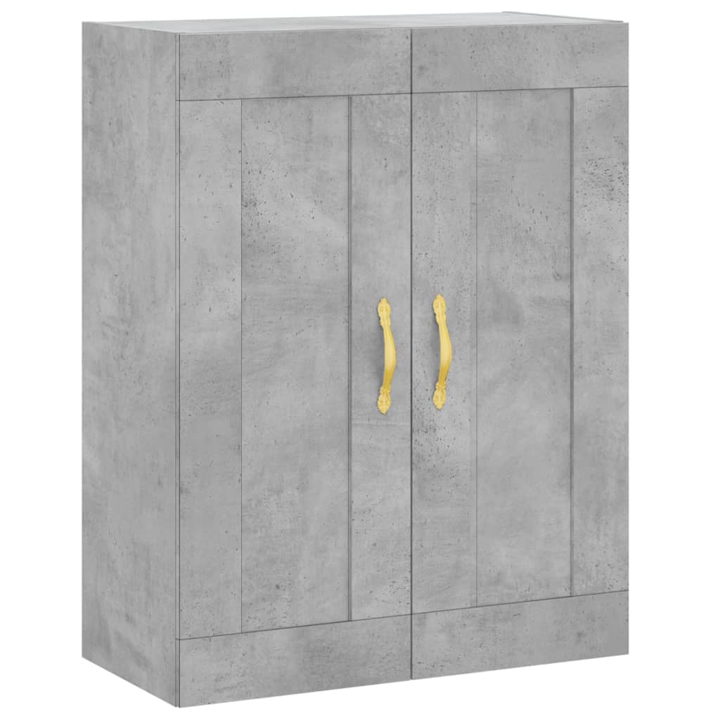 højskab 69,5x34x180 cm konstrueret træ betongrå