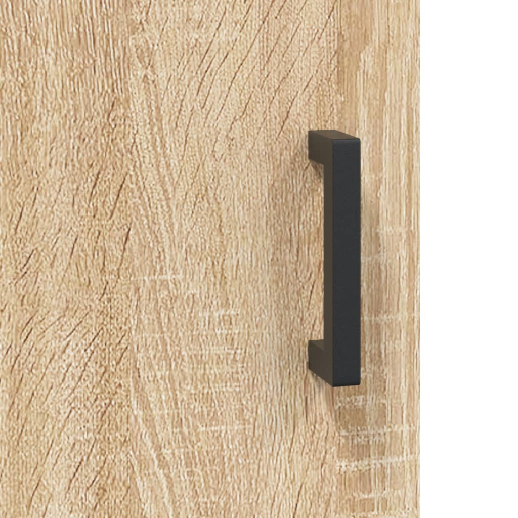 højskab 69,5x34x180 cm konstrueret træ sonoma-eg