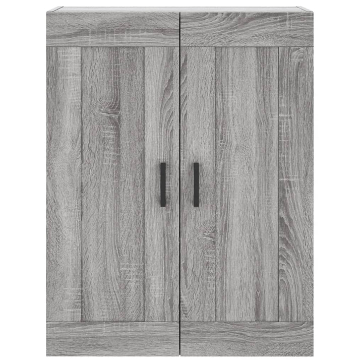 højskab 69,5x34x180 cm konstrueret træ grå sonoma-eg