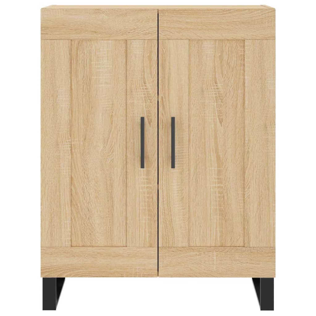 højskab 69,5x34x180 cm konstrueret træ sonoma-eg