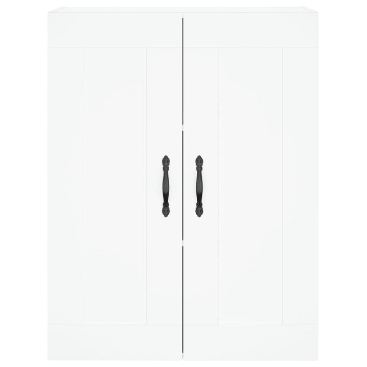 højskab 69,5x34x180 cm konstrueret træ hvid
